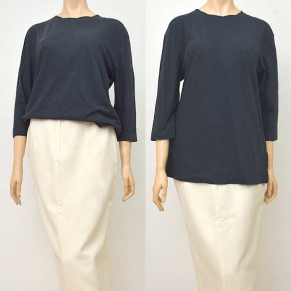 オーガニックコットン 薄地天竺 7分袖カットソー