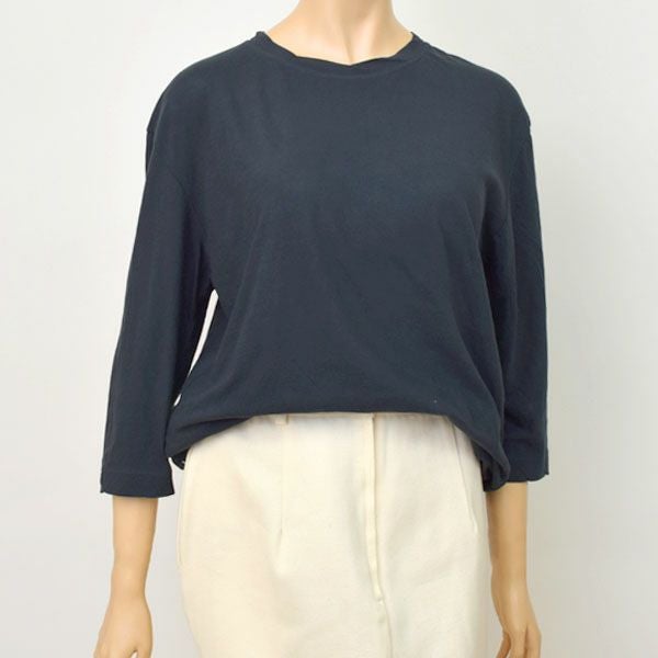 オーガニックコットン 薄地天竺 7分袖カットソー