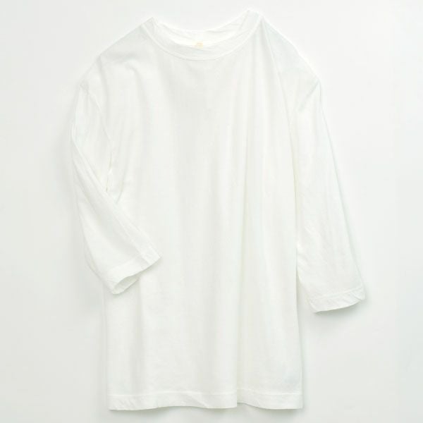 オーガニックコットン 薄地天竺 7分袖カットソー