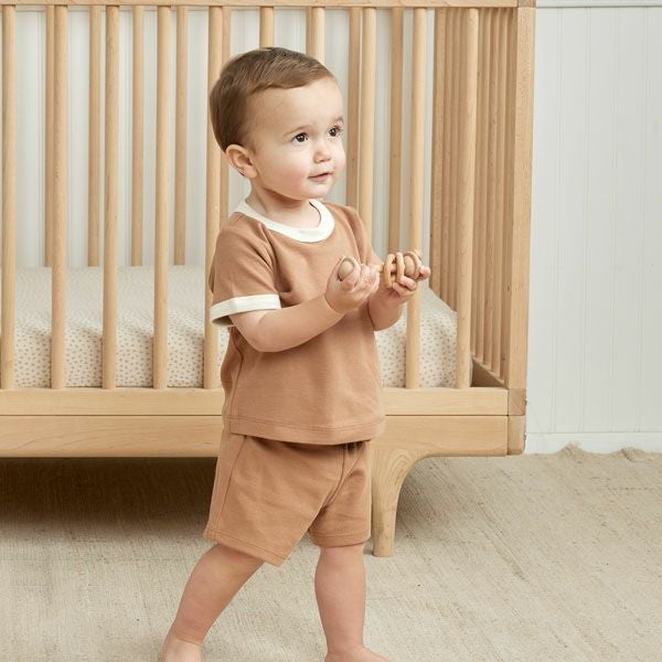 オーガニックコットン ベビーリンガーTシャツ