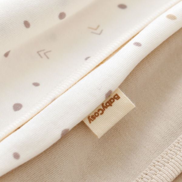 オーガニックコットン ベビー長袖あわせボディGeometric(2枚セット)