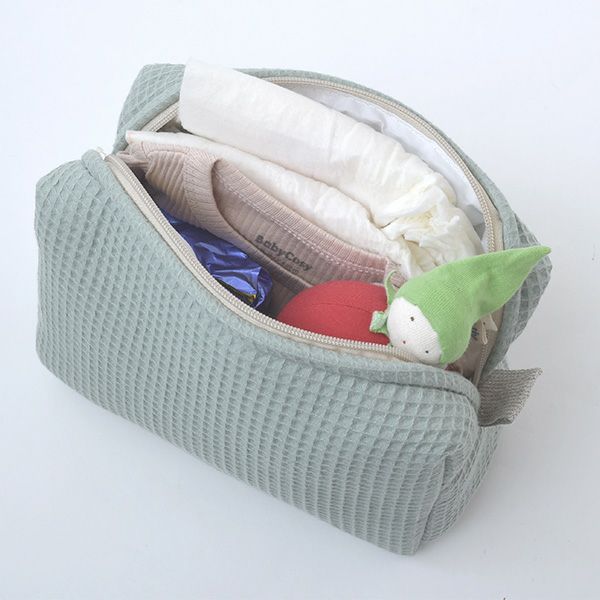 オーガニックコットン トイレタリーポーチ CAMILA ワッフル