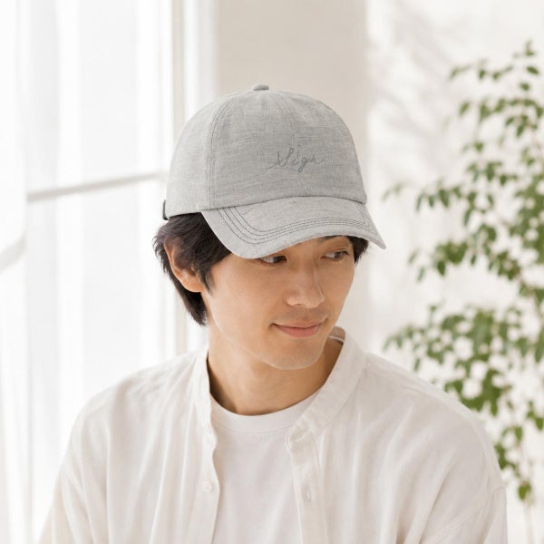 オーガニックコットン&リネンキャップ