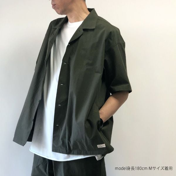 オーガニックコットン タイプライターアロハシャツ