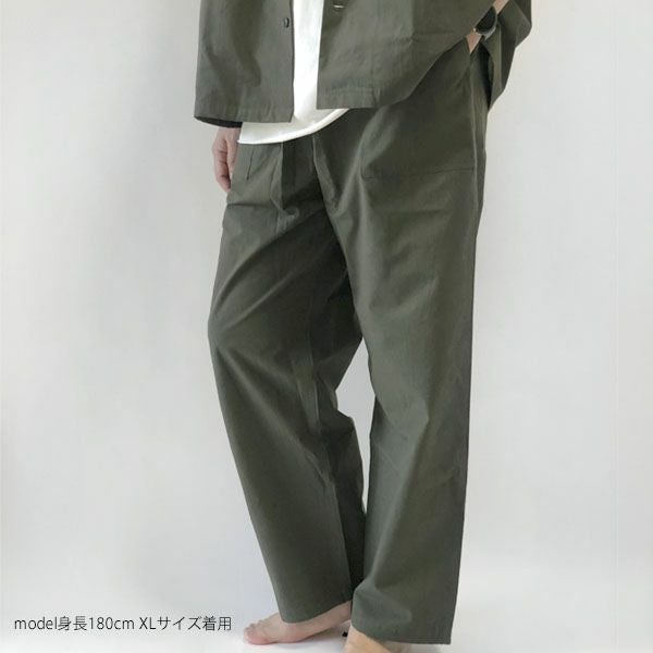 オーガニックコットン タイプライターファティーグイージーパンツ