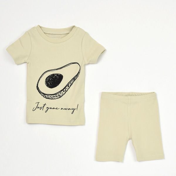 オーガニックコットン ベビーパジャマセット Avocado