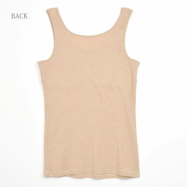 オーガニックコットン パッドポケット付きタンクトップ
