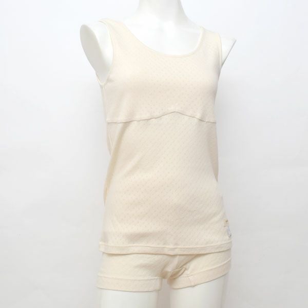 オーガニックコットン パッドポケット付きタンクトップ