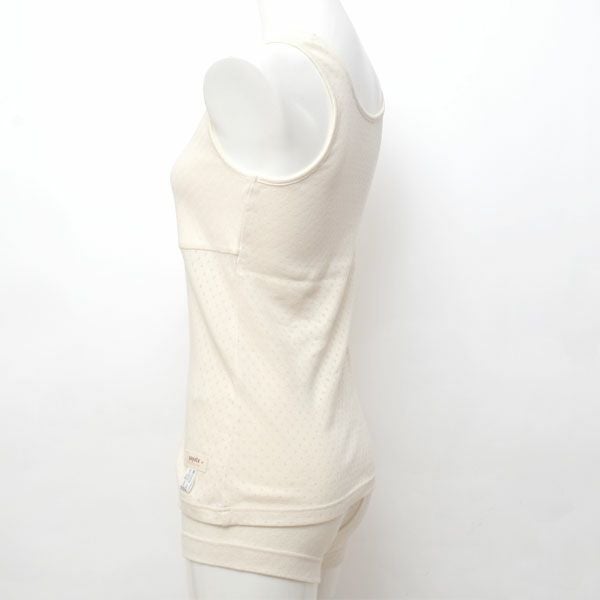 オーガニックコットン パッドポケット付きタンクトップ