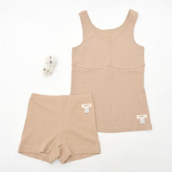 オーガニックコットン パッドポケット付きタンクトップ