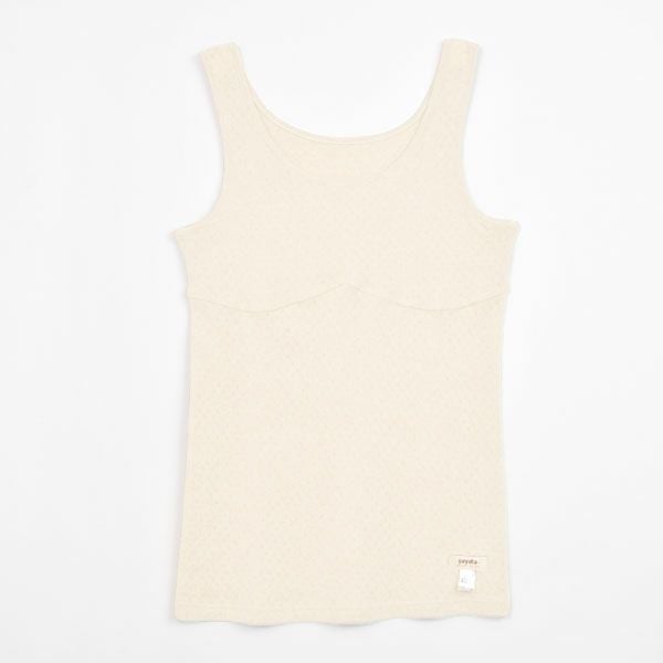 オーガニックコットン パッドポケット付きタンクトップ