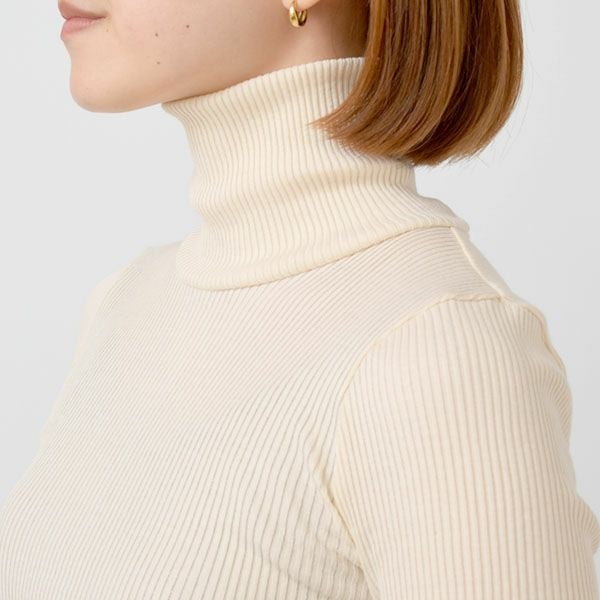 オーガニックコットン チューブテレコタートル(長袖) ナチュラル M