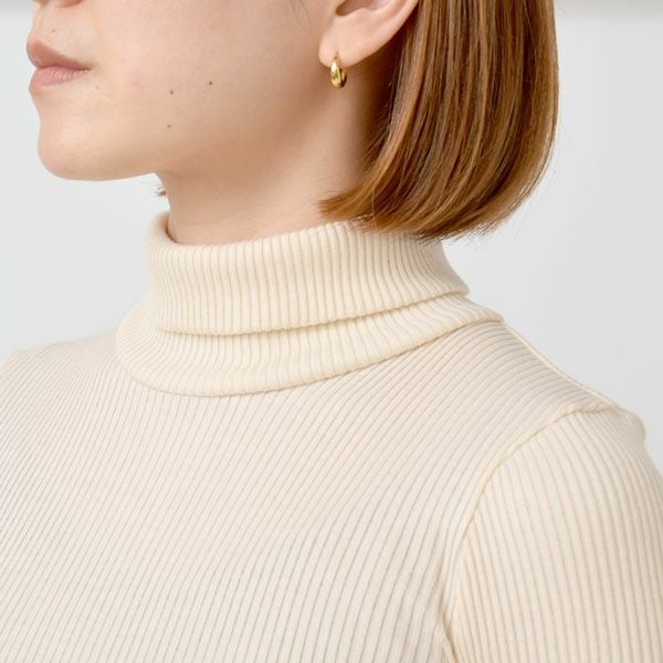 オーガニックコットン チューブテレコタートル(長袖) ナチュラル M