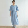 オーガニックコットン ガーゼアーチラインワンピース