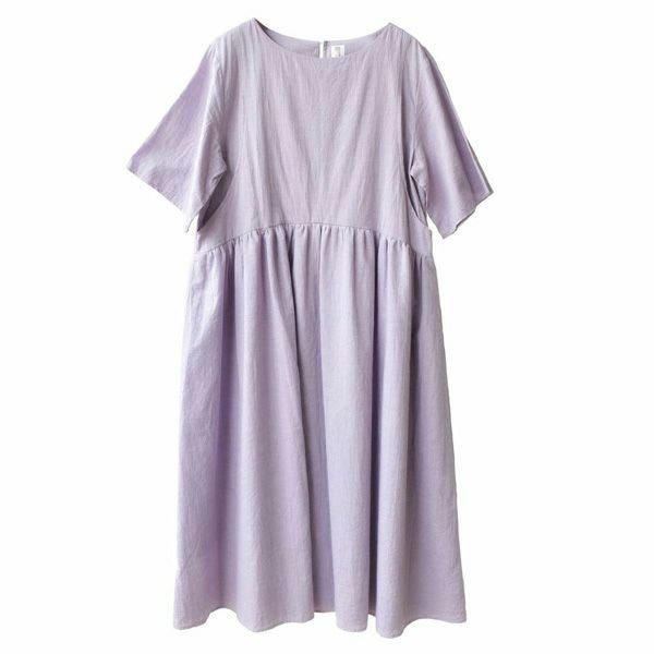 オーガニックコットン ガーゼアーチラインワンピース