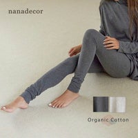 オーガニックコットン ファインニットシンプルレギンス