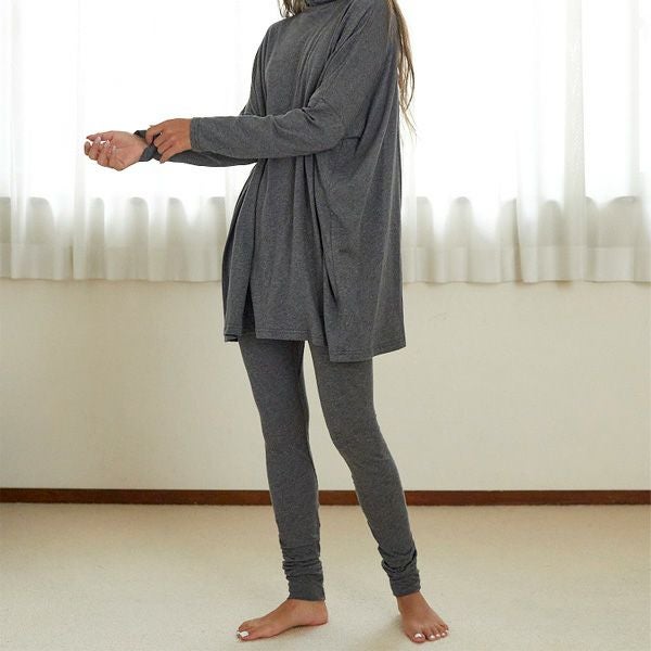 オーガニックコットン ファインニットシンプルレギンス