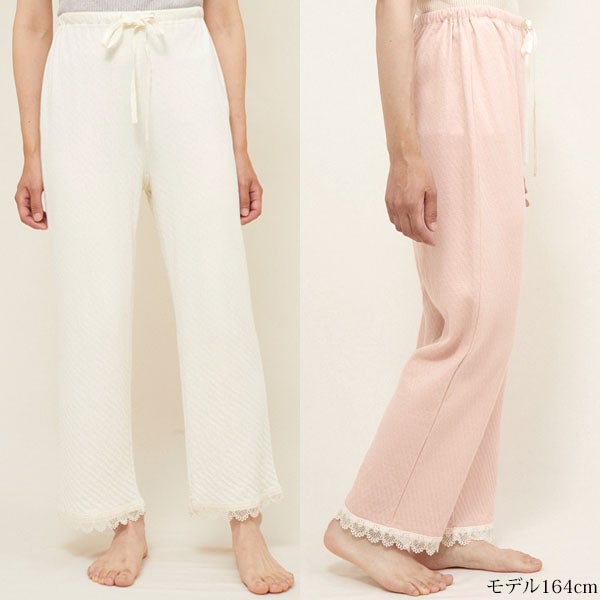 オーガニックコットン スズランレースパンツ