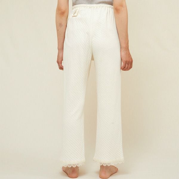 オーガニックコットン スズランレースパンツ