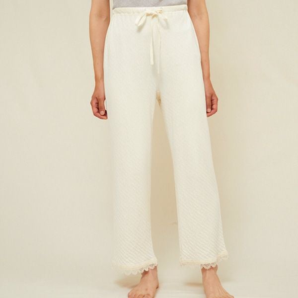 オーガニックコットン スズランレースパンツ