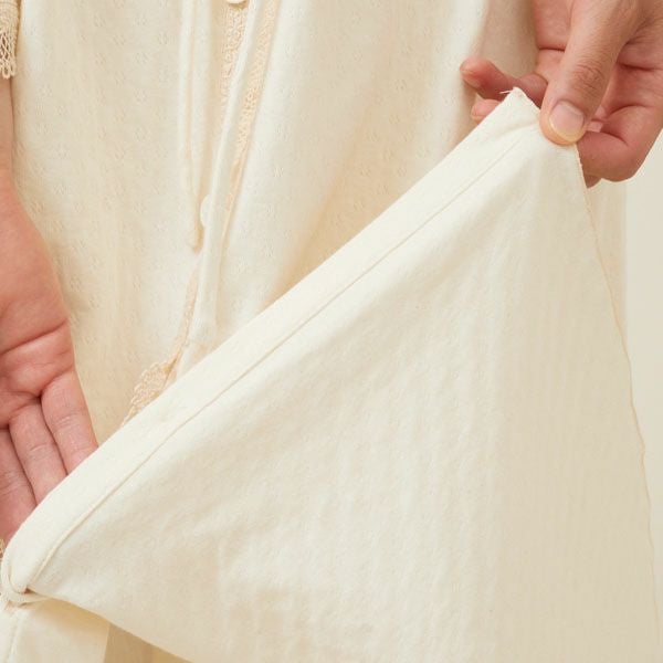 オーガニックコットン スズランギャザードレス