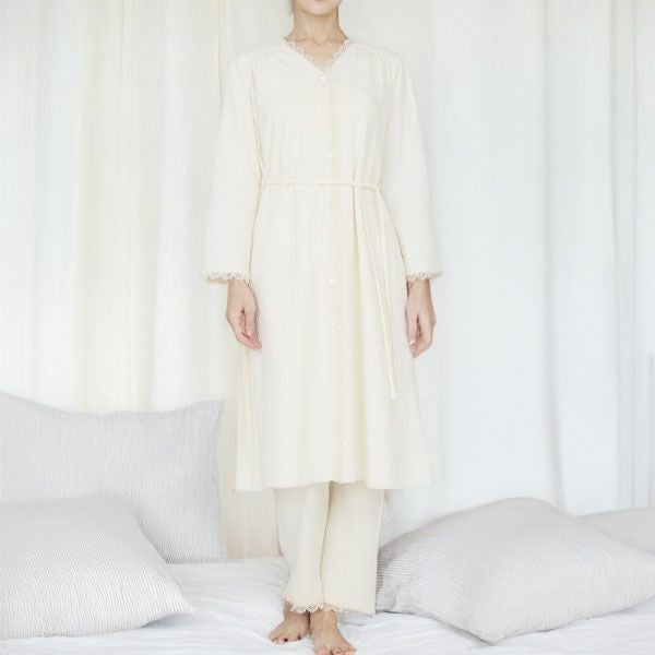 オーガニックコットン スズランギャザードレス