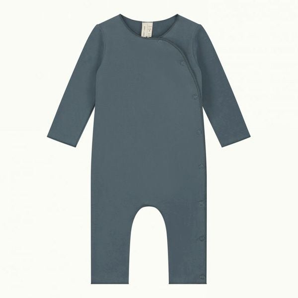 オーガニックコットン ベビーラウンドネックカバーオール(長袖)