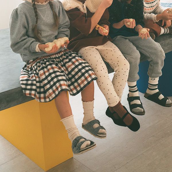 オーガニックコットン キッズコンフォートレースソックス