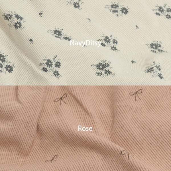 オーガニックコットン ベビーリブロングスリーブドレス＆ブルマ