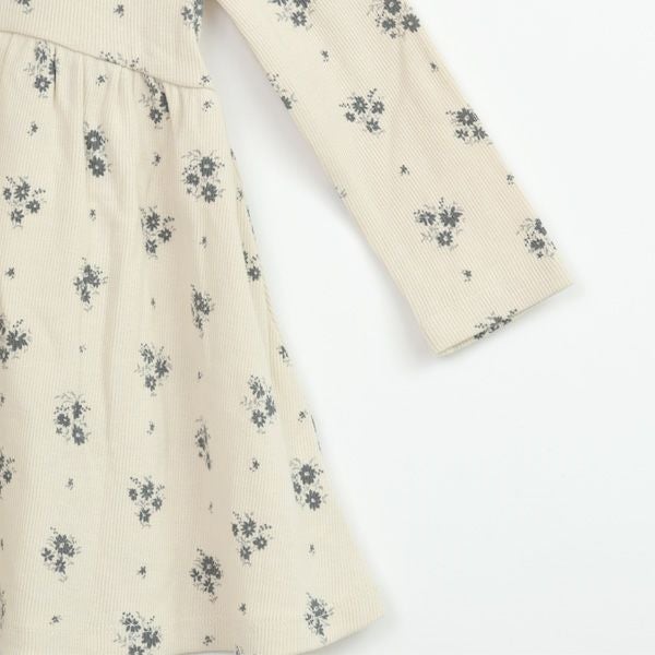 オーガニックコットン ベビーリブロングスリーブドレス＆ブルマ