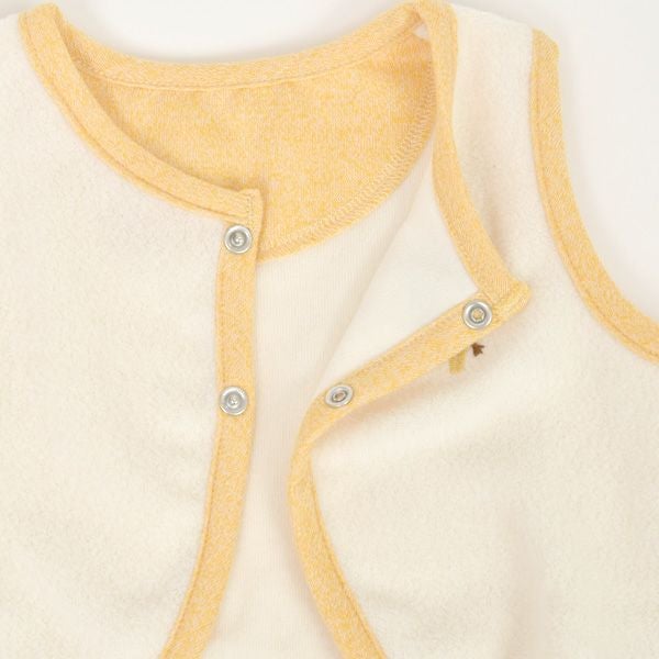 オーガニックコットン ベビー起毛パイルベスト キキリン
