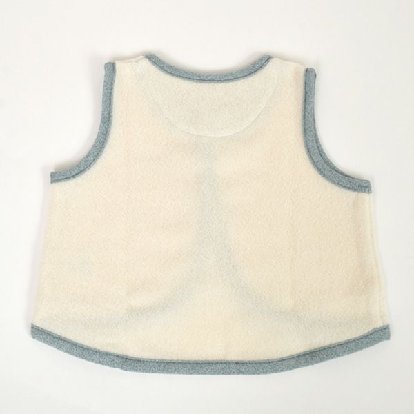 オーガニックコットン ベビー起毛パイルベスト キキリン