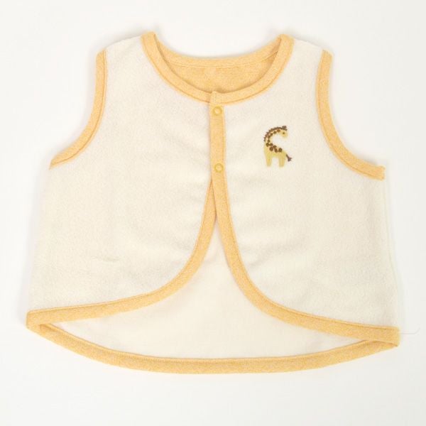オーガニックコットン ベビー起毛パイルベスト キキリン