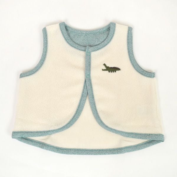 オーガニックコットン ベビー起毛パイルベスト キキリン