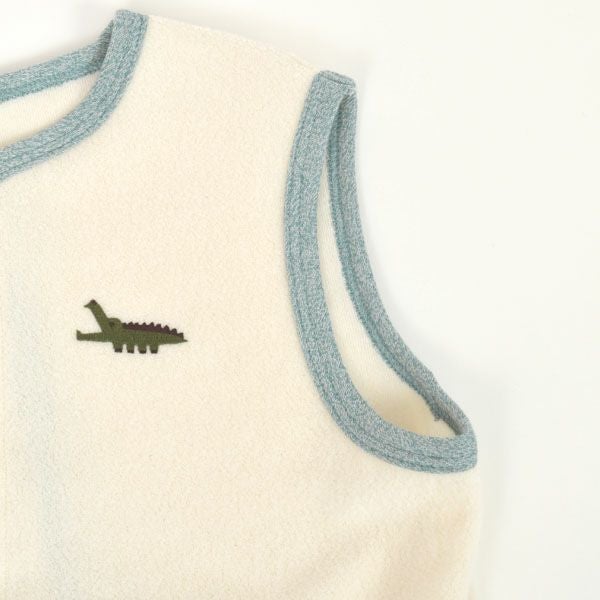 オーガニックコットン ベビー起毛パイルツーウェイスリーパー キキリン