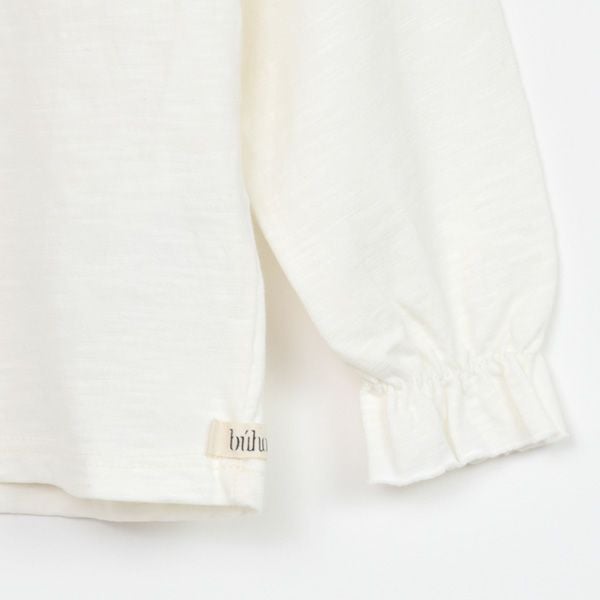 オーガニックコットン ベビーフリルブラウス(長袖)