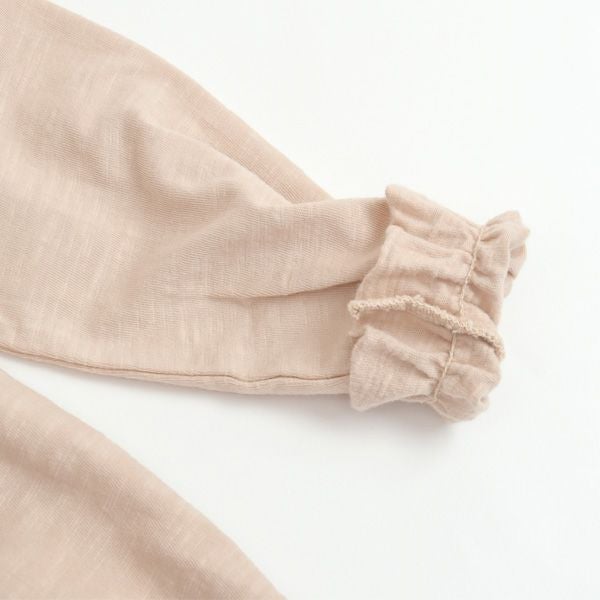 オーガニックコットン ベビーフリルブラウス(長袖)