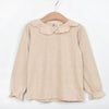 オーガニックコットン ベビーフリルブラウス(長袖)