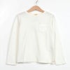 オーガニックコットン キッズポケット付きＴシャツ(長袖)