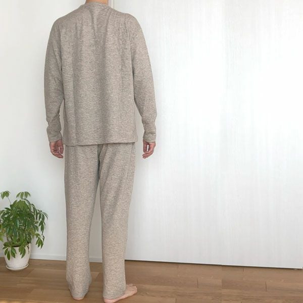 オーガニックコットン＆ヤク メンズエアニットパンツ