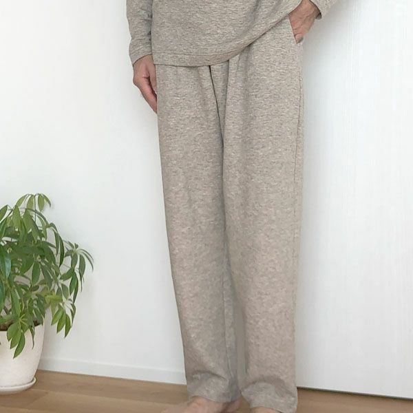 オーガニックコットン＆ヤク メンズエアニットパンツ