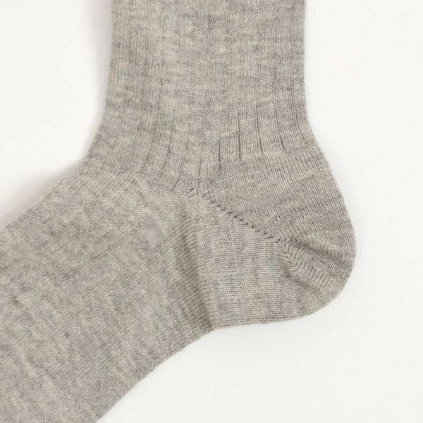 オーガニックコットン＆ヤク メンズリブハイソックス