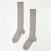 オーガニックコットン＆ヤク リブハイソックス