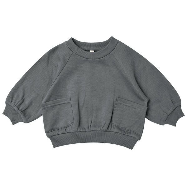 オーガニックコットン ベビー 接結ポケット付きスウェットシャツ