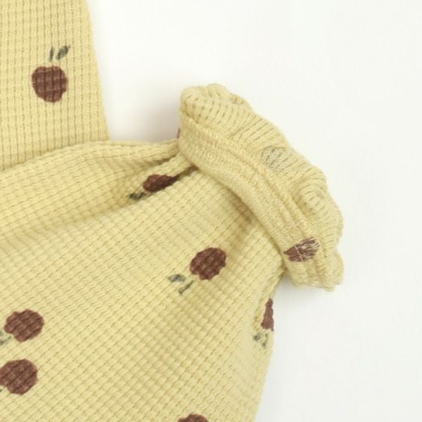 オーガニックコットン ベビー ワッフルジャンプスーツ(長袖)