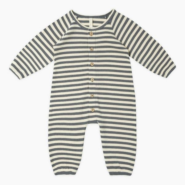 オーガニックコットン ベビー ワッフルジャンプスーツ(長袖)