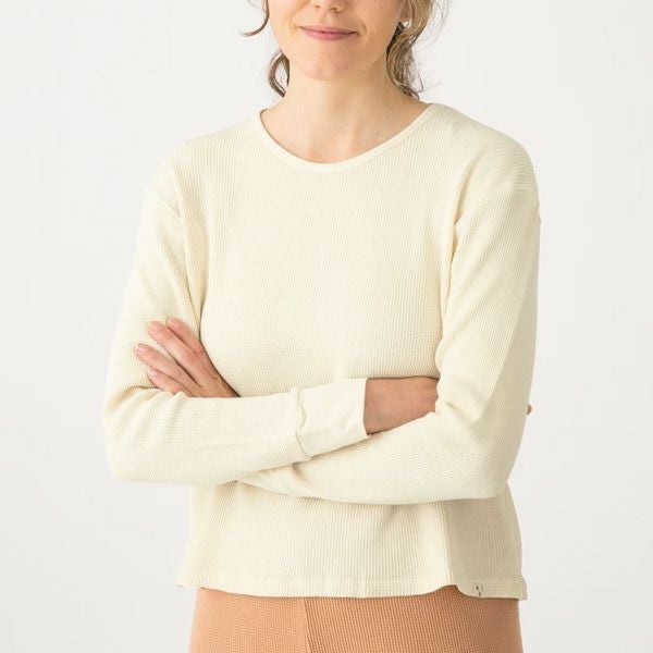 オーガニックコットン ワッフルべーシックロングスリーブ