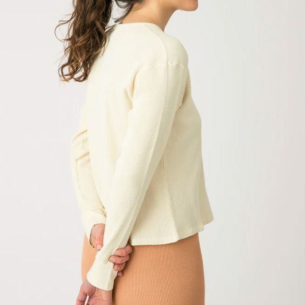 オーガニックコットン ワッフルべーシックロングスリーブ