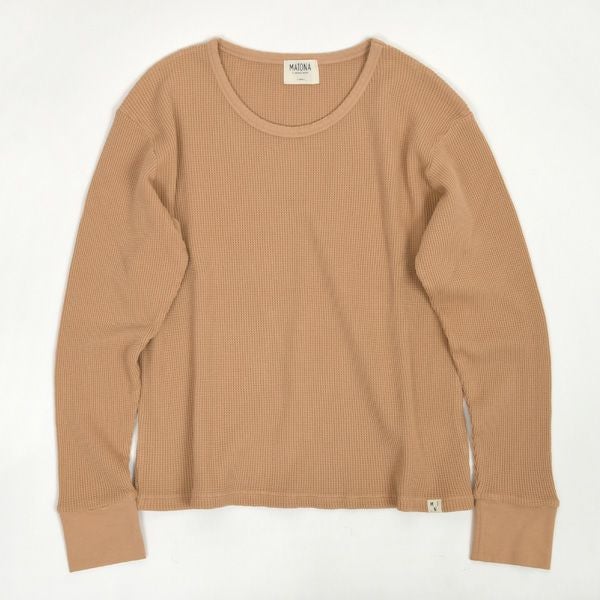 オーガニックコットン ワッフルべーシックロングスリーブ