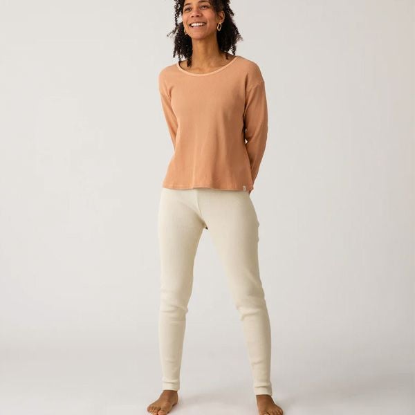 オーガニックコットン ワッフルベーシックパンツ